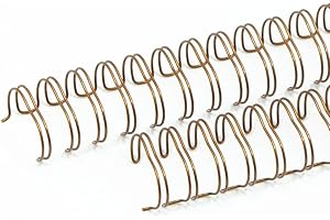 Craftelier - Lot de 2 Classeurs à Double Anneaux pour Albums, Carnets, Agendas ou Calendriers | Idéal pour le Scrapbooking et les Projets Artisanaux | Ø 1,90 cm (0.75") - Couleur Bronze