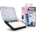 QoR Granulators Half Pan Set by GOLDEN, 6 Half Pan Watercolors, Professional Watercolor Paint Set