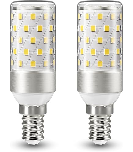 E14 Base 52 SMD 2835 LED Ampoule, 5W, 6000K (Blanc Friod) 600-700LM, Équivalent Au Remplacement De La Lampe Halogène 50W, CA 200V-240V, Angle De Faisceau 360 Omni-Direction, Non-gradable, Lot De 4