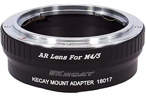 KECAY Objektivadapter Mount Converter für Konica AR Objektivbajonett auf Micro Four Thirds MFT M4/3 M 4/3 Kamera Kompatibel mit Panasonic G10 GX1 GH1 GF5 GH4 Kompatibel mit Olympus E-M5 E-M10 AR-M4/3