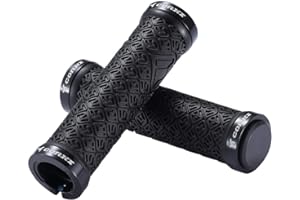 Bynccea Bicycle Grips,Double Lock on Locking Mountain Bike Handlebar Grips for MTB Mountain Bike