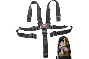 KIPTVO High Chair Straps, Anti Escape Car Seat Strap, Toddler High Chair Safety Belt, High Chair Replacement Straps, Enhanced Safety Comfort, for Stroller High Chair Pram Buggy Children Kid