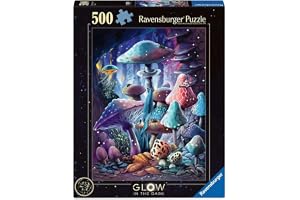 Vuxen pussel 500 bitar - Moonlight Mushrooms
