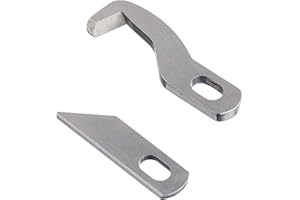 Messersatz (1x Ober- und 1x Untermesser) passend für Gritzner 788 Overlock - Nähmaschine, Dorina 710 Overlock - Nähmaschine, New Life 1151 K, New Life 1131 K