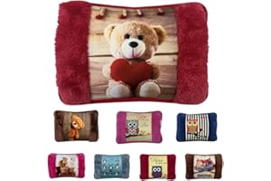 WENZO Borsa Acqua Calda Elettrica con Fodera Morbida in Peluche, 500W Ricaricabile, Max 75°C – Scaldamani e Scaldapiedi, Sollievo Dolori Muscolari, Schiena e Mestruali, Ideale per Inverno
