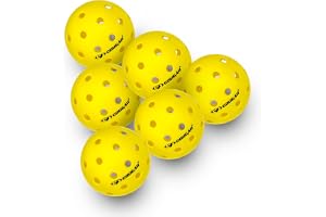 COUGAR PRO 40 Pickleball – Performance Outdoor Pickleball with 40 Precision Holes, Durable Long-Lasting Ball, Crack & Shape Resistant for Training, Clubs & Tournament Play (6)