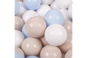 KiddyMoon Soft Plastic Play Balls ∅ 7Cm/2.75In Pastel Colors Only Made In EU