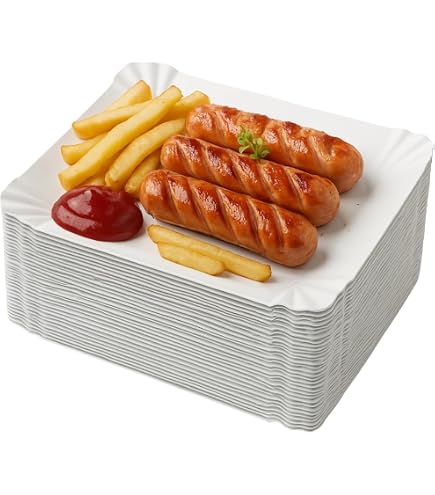 Quadratische Pappteller 23 Cm - 14 Stück Im Pack, Hellrosa, Ideal Für Taufe, Babyparty & Mehr