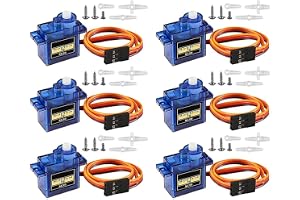 Greluma 6 St 9g Micro Servo Motor, Mini Servo 9g Servo Kit Kompatibel med RC Helikopter Flygplan Bilbåt Robot Kontrol