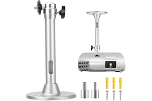 Linkstyle Ceiling Wall Projector Mount, Universal Adjustable Projector Bracket with 360° Swivel & 90° Tilt for Mini Projectors, Supports Up to 2kg