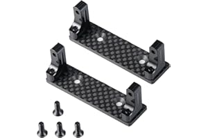 YijiaLink 2-Pack Support de Servo en Alliage d'aluminium Compatible avec 1/10 Axial Wraith 90048 RR10 RC Crawler Car