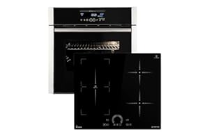 Autarkes Herdset: 60cm Einbaubackofen EB8016ED + 59cm Induktionskochfeld IH85901FZ | Katalyse | Drehspieß | Pizzafunktion | G
