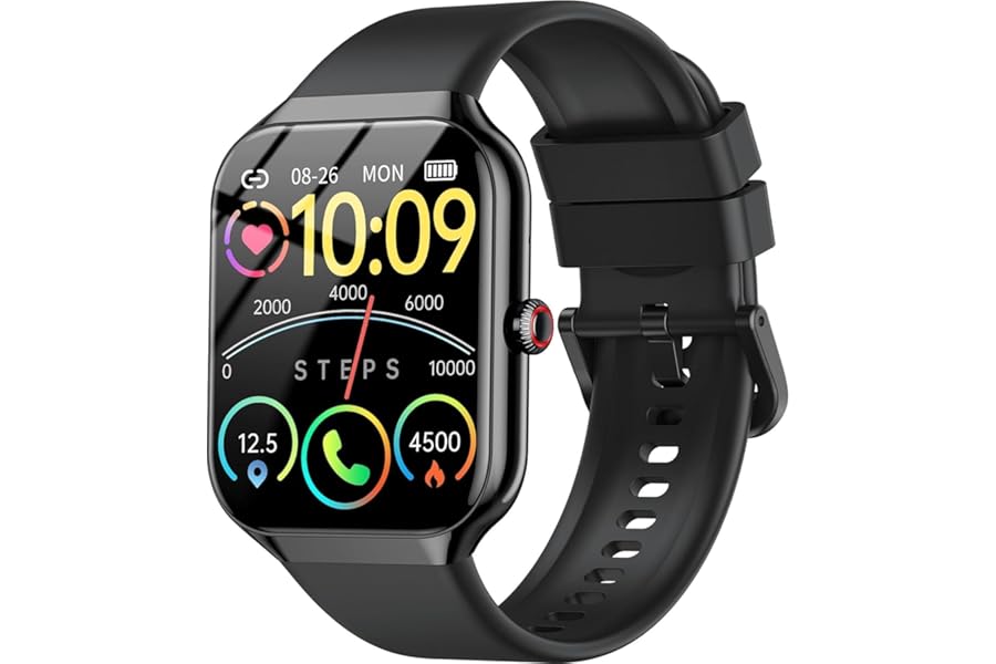 2026 Smartwatch for Men and Women, 1.96 Inch HD Smartwatch with Call/Answer, 112+ Sports, Fitness Tracker with Heart Rate Monitor Pedometer Sleep Pedometer, Waterproof IP68 Smart Watch for Android iOS