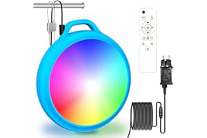EEIEER Eclairage Piscine LED, 10W Éclairage de Piscine RGB Lampe Piscine IP68 Étanches avec Télécommande, Lumiere Piscine Sous l'eau LED Piscine Hors Sol pour Aquarium, Cour, Piscine, Fontaine, Étang