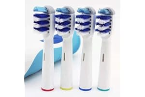 KongKay 4 Genérico cabezales de cepillo de dientes de repuesto compatibles con cepillos de dientes eléctricos OralB Tri-Zone