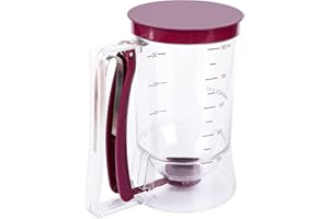 Webake Dozownik do ciasta, 900 ml, ręczny separator babeczek z etykietą pomiarową, do babeczek, gofrów, muffinek, naleśników