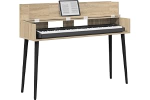 vidaXL Studio skrivbord Sonoma-ek 152 x 40 x 19,5 cm Konstruerat trä, Modern, rektangulär skrivbord för musikproduktion, insp
