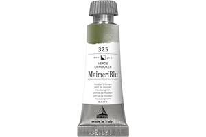 ‎MAIMERI MAIMERI BLU 12 ml, Hochwertige Aquarellfarben, Farbton Hookersgrün