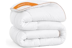 ‎SONGMICS HOME SONGMICS HOME Bettdecke, 240 x 220 cm Steppdecke, Steppbettdecke mit 8 Schlaufen, 300 GSM Decke, Bettdecke, mit Karosteppung, wolkenweiß TDC013W01