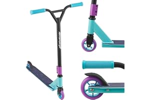 ArtSport Trottinette Freestyle avec Guidon à 360°, roulement à Billes ABEC 9, Roues en PU de 100 mm et Bande antidérapante, patinette pour Enfants, Figures et Stunt