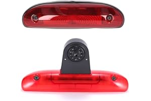 KALAKASS HD Transporter system cofania światło hamowania, kamera cofania, kamera dachowa, kamera parkowania z regulacją kąta, kompatybilna z FIAT Ducato 244 Kasten/Peugeot Boxer/Citroen Jumper Relay/Scudo /