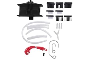 Hopbucan Motorcycle Chain Cleaning Machine Kit Brush Gear Cleaner Tool for Universal Motorbike Chains Lube Device Black