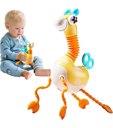 Woollywink Juguete Sensorial UFO Para Bebés De 1 Año – Silicona Y ABS Con Botones Y Deslizador, Ideal Para Cochecito Y Viajes