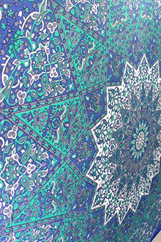 Psychedelic Tapestry hippie tapestry mandala tapestry wall hanging wall decor (240×220 cms) by Craftozone - 4
