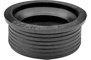 kör4u Syfon uszczelniający do umywalki, 40 x 50 mm, czarny, mankiet, gumowy mankiet, gumowe końcówki do rury odpływowej