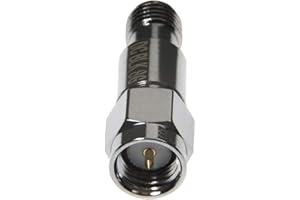 NooElec SMA DC Block - Le Connecteur en Ligne 50 Ohms 50kHz-8GHz Bloque la Tension Continue de Votre Équipement de Test Radio ou RF. Perte d'Insertion Ultra-Faible et Puissance Maximale de 2 Watts