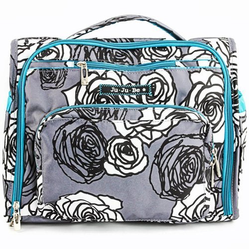 Ju-Ju-Be B.F.F. Messenger Diaper Bag (Charcoal Roses)