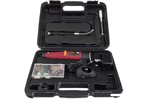 VARUN Voche® Cordless Rechargeable Variable Speed Mini Rotary Hobby Drill Combi Multi Tool + 70 Piece Accessory Set Including Flexible Extension Shaft and LED Light Attachment