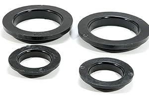 BBK 2546 Coil Spring Isolator Kit - Rear - Polyurethane for Ford Mustang,Black