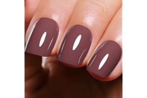 Ozzeal Smalto Semipermanente Unghie Marrone, 15ML Marrone Caffè Smalti Semipermanenti Per Unghie Autumn Winter Smalto Gel Unghie UV Soak Off Led UV Gel Nail Polish Per Donne