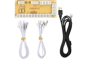 DENASH PCE - Placa de Circuito Universal, USB-F10 Game Joystick Controller Control Dedicated Rocker Chip, Plug and Play