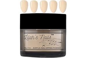 Sand Dune Nude Professional Acrylic Nails Dipping Powder - LILAH'S NAILS 28g (1oz) Easy to use Acrylic Nail Powder for 3D Nail Art, Nail Decoration Nail Lamp not needed, Dip Powder Nails