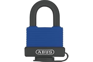 Abus 70IB/50 SB 427336 - Lucchetto in ottone | Båge i rostfritt stål, plasthölje, precisionspennecylinder – 55 mm bred, bygel