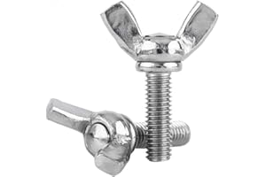 WALFRONT 5Pz M5 DIN316 Bulloni in Acciaio a Vite a Farfalla Set di Assortimento in Acciaio Inox 304, Filettatura Completa, Finitura Semplice(M5*20mm)