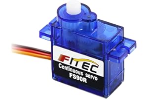 Wishiot Feetech FS90R Micro Servo 360 Gradi Rotazione Continua RC Servomotore 9g per Arduino Microbit Elicottero Robotico Barca Aereo