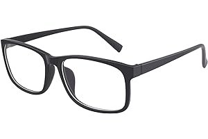 GQUEEN Brille Ohne Stärke Fake Brille Nerdbrille Damen Herren UV400,PO2