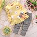 Koly Newborn Baby Clothing Sets Long-Sleeved Kids Girls Flower Bow Shirt Plaid Pant Set+1 baby headband