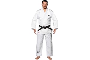 Starpro Judo Kimono Gi 550 grammes - Mélange de coton de qualité supérieure - Blanc - Judogi professionnel pour l'entraînement et la compétition - Hommes et femmes - Taille adulte