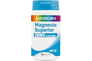 Massigen - Magnesio Superior Zero Zuccheri, 300 g in Polvere, Integratore di Magnesio per Funzione Muscolare e Nervosa, Favorisce il Benessere Psicofisico
