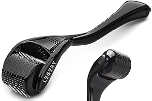 LEGERY " SKIN " Dermaroller 540 echte Nadeln a 0,5mm Derma Roller Bartroller Beardroller Narbenroller Microneedling fördert Bartwachstum Bartwuchs Haarwachstum verbessert die Haut und Narben