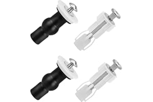 DEVANTIA Zestaw kołków do deski sedesowej, zestaw kołków rozporowych – 14-18 mm, mocowanie deski sedesowej, śruby do deski sedesowej, zestaw kołków rozporowych (4 sztuki)