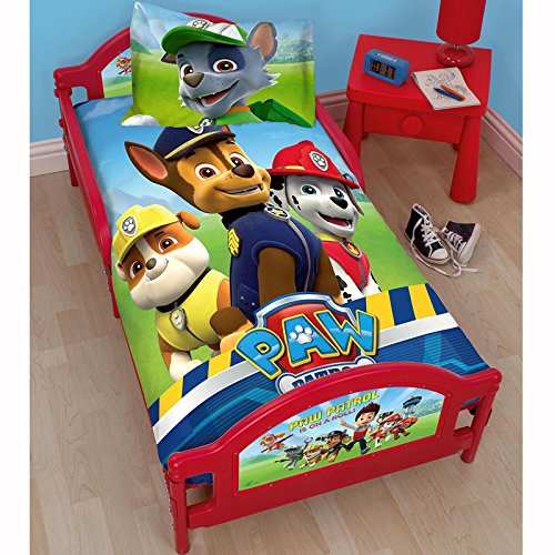 Paw Patrol Rescue Junior Toddler Bed + Fully Sprung Mattress