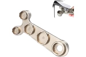 Tylola Clé aérateur 11 en 1 en métal – M18, M20, M22, M24, M28 & aérateurs encastrés (TT, TJ, JR, STD, TF) – Design à effet levier, finition titane premium