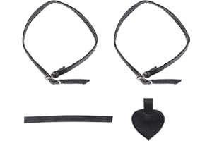 Happyyami Correas de zapatos desmontables, para el tobillo, con pegatinas para el talón, almohadilla para llevar tacones altos