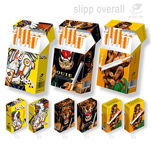 3x slipp overall freie Wahl – Hülle für Zigarettenschachteln / Zigarettenschachtel Überzieher aus Karton // EGO Set 3 => 3 Stück freie Wahl, näheres s. Beschreibung – Größe s. Beschreibung - 9