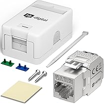 HB-DIGITAL Keystone Modul Cat.7 RJ45 Kupplung - Multimedia Adapter Für Patchpanel & Netzwerkdosen